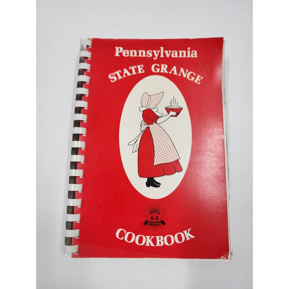 Vintage Pennsylvania State Grange Cookbook 1989 Spiral Bound Community Recipes